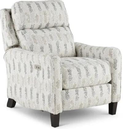 Legend Pebble White Printed Power Rocker Recliner