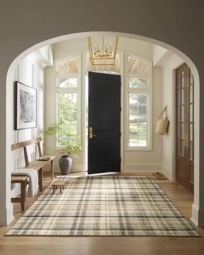 Humphrey 5 x 7 Ivory Plaid Area Rug