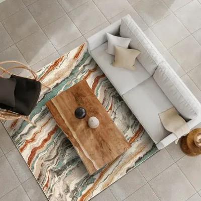 Soiree 8 x 11 Pearl River Alabaster Area Rug