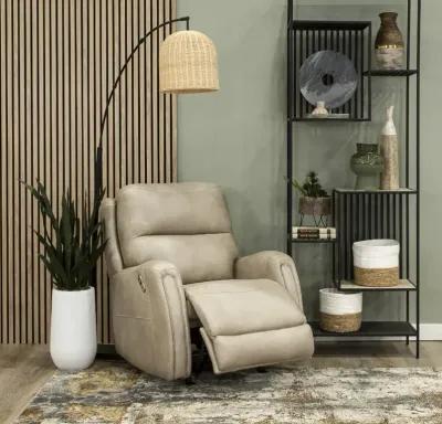 Asher Buff Beige Power Rocker Recliner