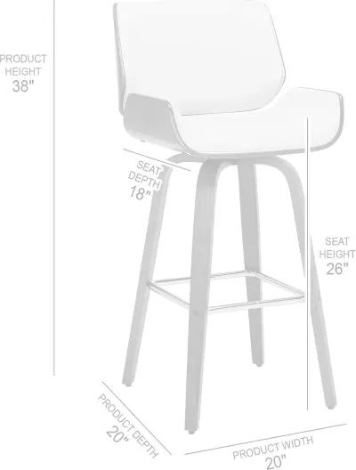 Tyler Cream Swivel Counter Height Stool