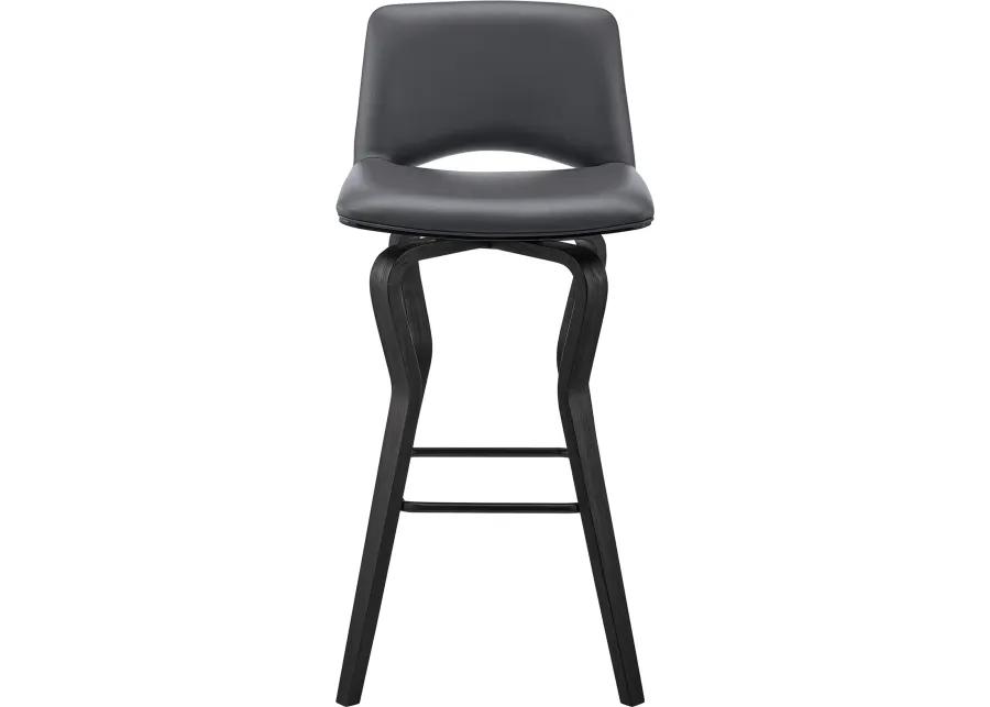 Gerty Gray Swivel Counter Height Stool