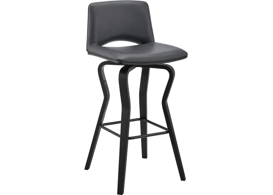 Gerty Gray Swivel Counter Height Stool