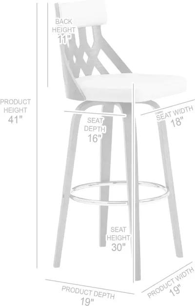 Crux Black Swivel Bar Stool