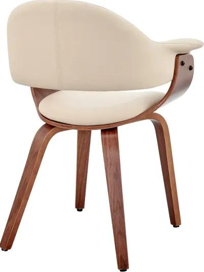 Adalyn Cream and Walnut Dining Room Chair