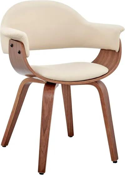 Adalyn Cream and Walnut Dining Room Chair