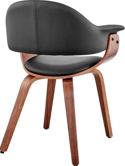 Adalyn Black and Walnut Dining Room Chair