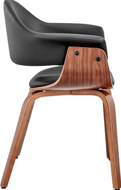 Adalyn Black and Walnut Dining Room Chair