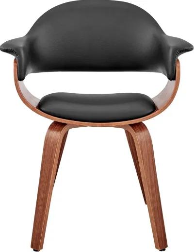 Adalyn Black and Walnut Dining Room Chair