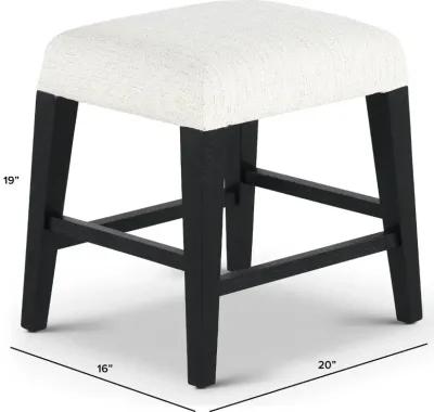 Callahan Domino Black and Cream Stool