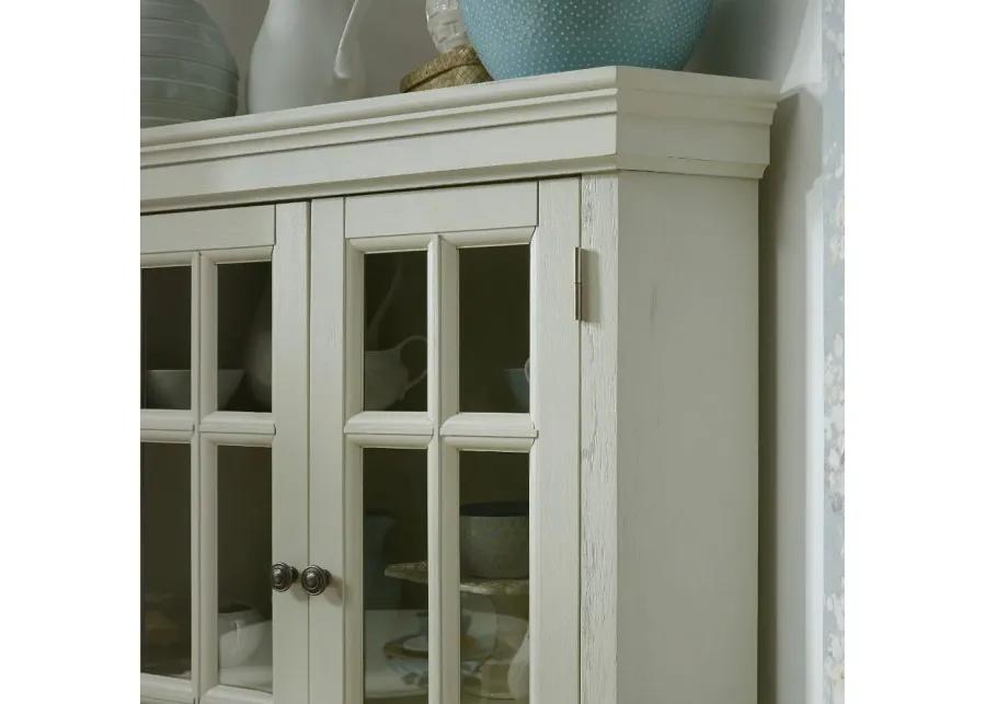 Seaside Lodge Off-White Corner China Cabinet