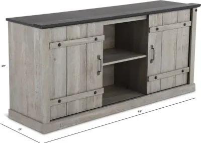 Farmhouse Gray 62" TV Stand