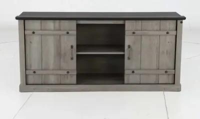 Farmhouse Gray 62" TV Stand