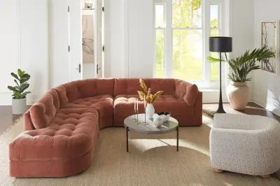 Juniper Ginger Orange 3 Piece Sectional