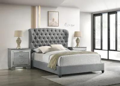 Lyla Gray Queen Upholstered Bed