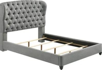 Lyla Gray Queen Upholstered Bed