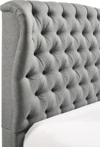 Lyla Gray Queen Upholstered Bed