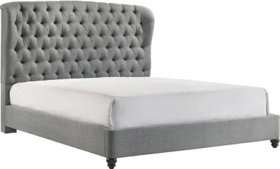 Lyla Gray Queen Upholstered Bed