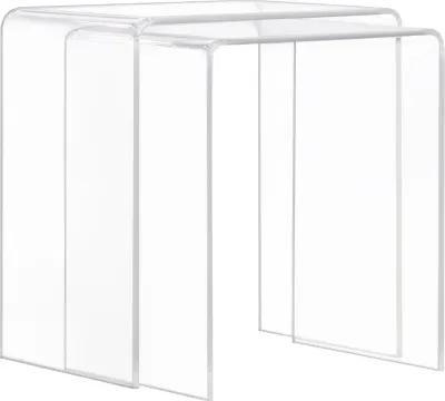 A La Carte Acrylic Nesting Accent Tables, Set of 2