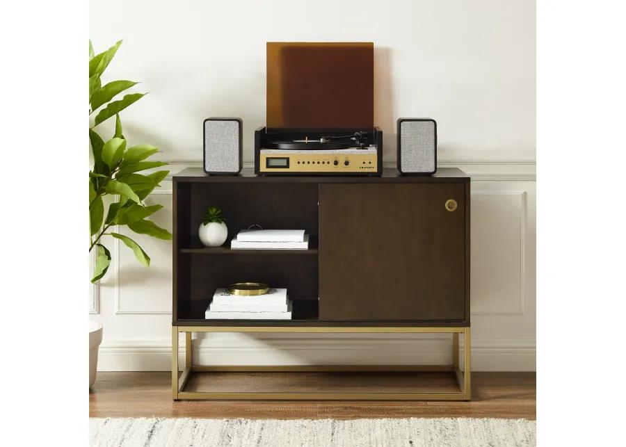 Byron Media Console with Gold Base