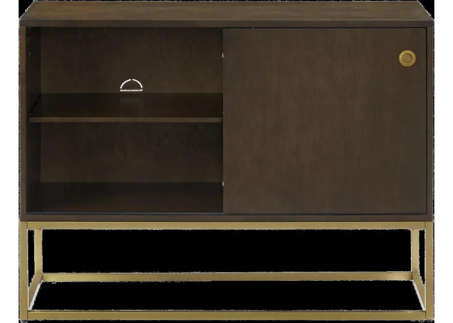 Byron Media Console with Gold Base