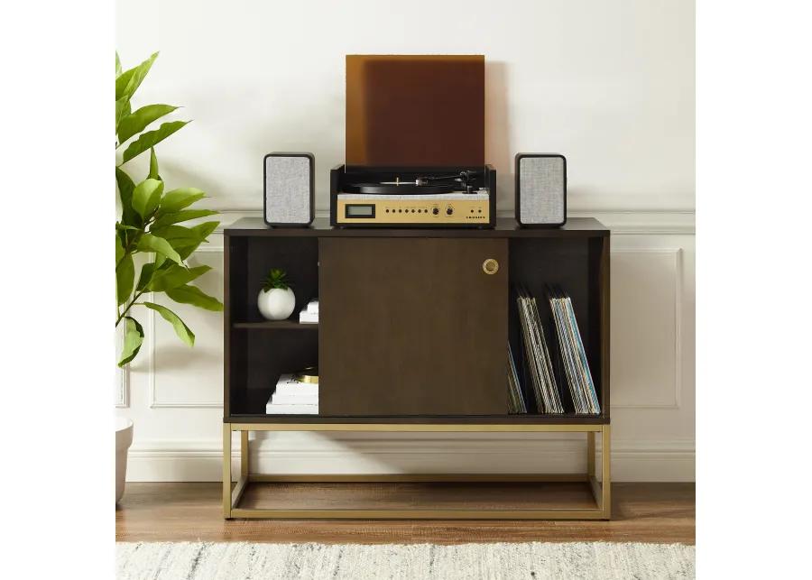Byron Media Console with Gold Base