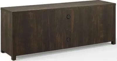 Gordon 58" Walnut Brown TV Stand with Fireplace