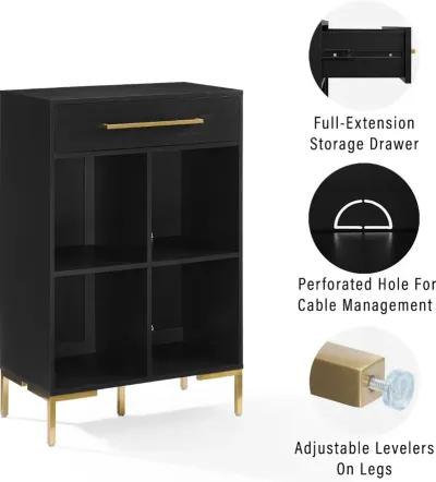 Juno Black Storage Cube Bookcase