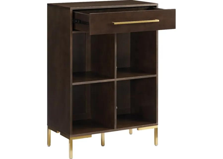 Juno Brown Storage Cube Bookcase