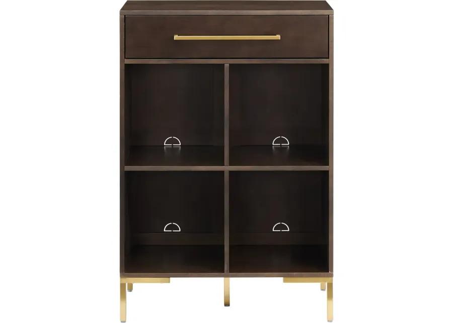 Juno Brown Storage Cube Bookcase