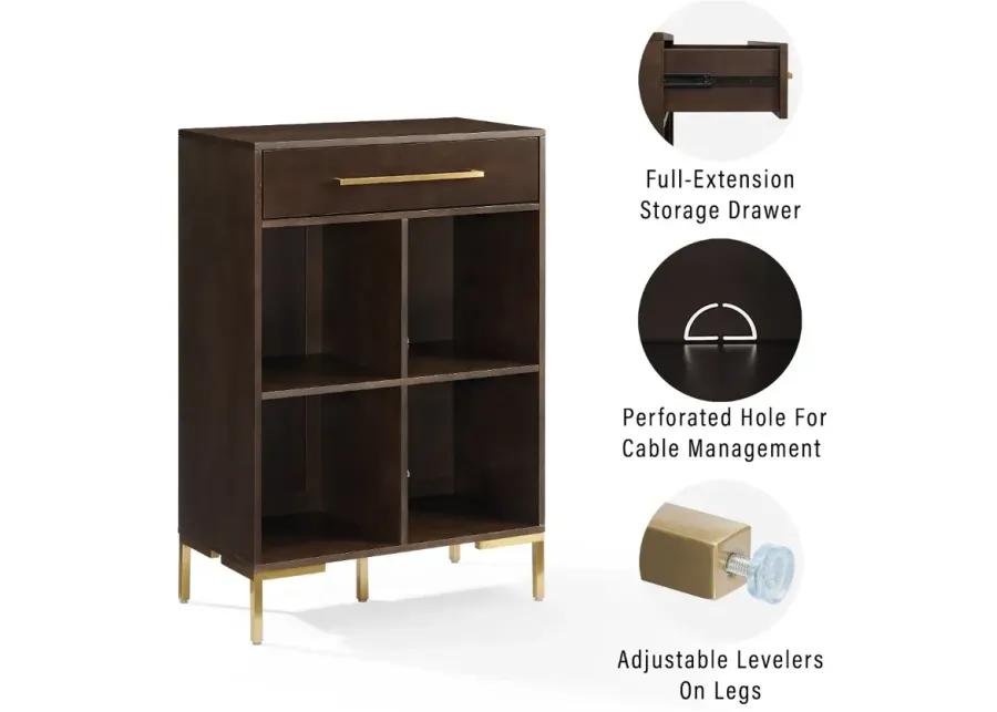 Juno Brown Storage Cube Bookcase