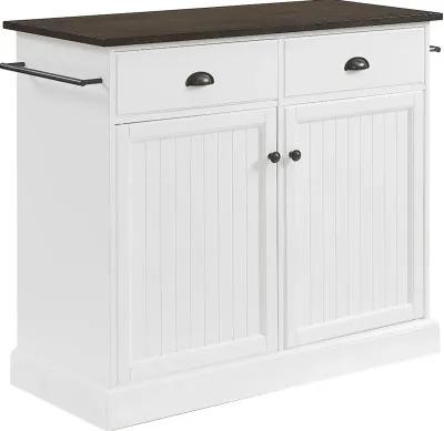 Shoreline White Kitchen Island