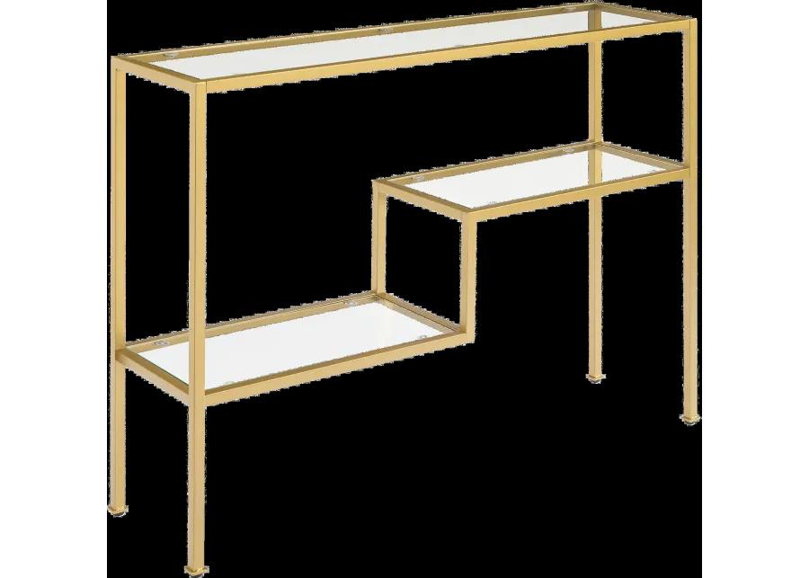 Sloane Gold Metal Console Table