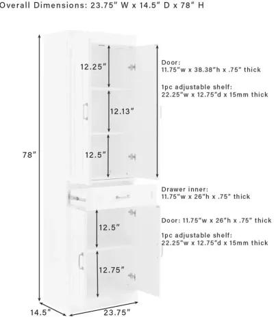 Stanton White Tall Pantry