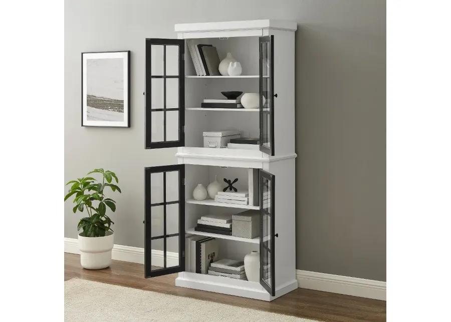 Cecily White Tall Storage Cabinet