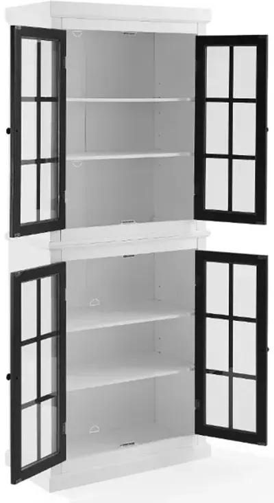 Cecily White Tall Storage Cabinet