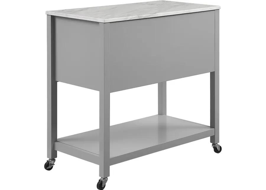 Connell Gray Kitchen Island