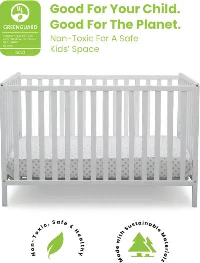 Heartland White 4-in-1 Convertible Crib