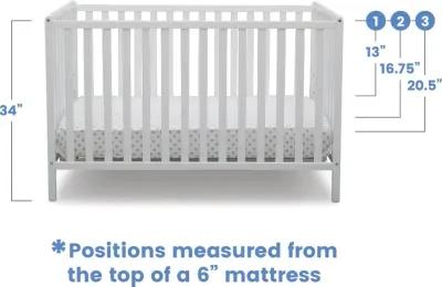 Heartland White 4-in-1 Convertible Crib