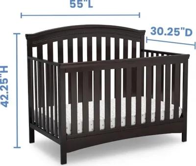 Emerson Dark Brown 4-in-1 Convertible Crib