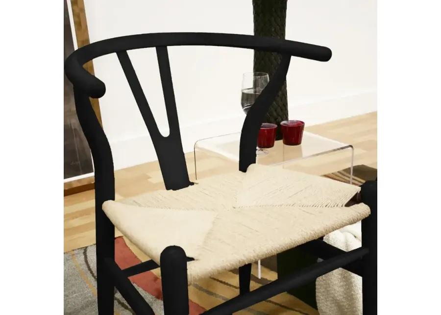 Wishbone Black Wood Chair, Set of 2