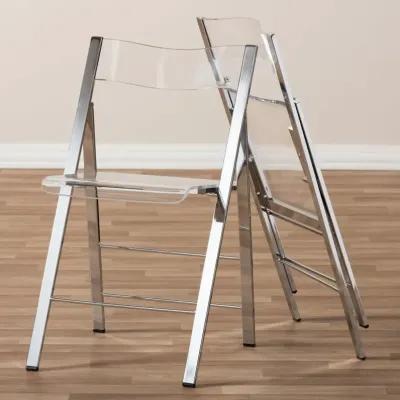 Acrylic Foldable Chair, Set of 2