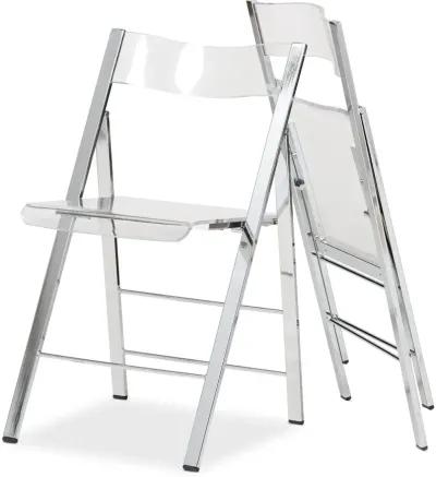 Acrylic Foldable Chair, Set of 2