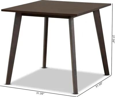 Britte Dark Brown Small Dining Room Table