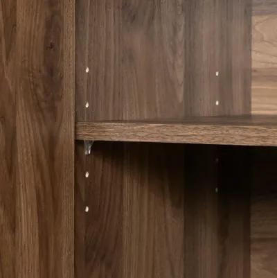 Maliza Walnut and White Storage Cabinet