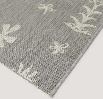 Rosemary 8 x 10 Floral Botanical Outdoor Patio Rug