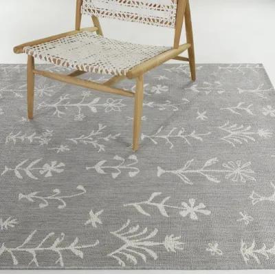 Rosemary 8 x 10 Floral Botanical Outdoor Patio Rug