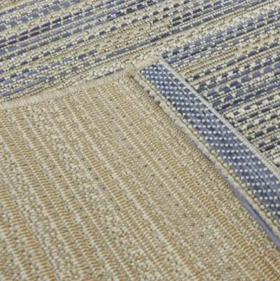 Cabot 5 x 7 Blue Contemporary Outdoor Rug