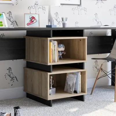 Nelson Black & Natural Oak 2 Way Desk