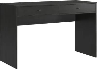 The Loft Black Oak 2-Drawer Writing Desk